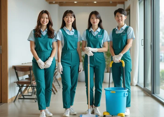 極淨居家清潔團隊準備出發服務